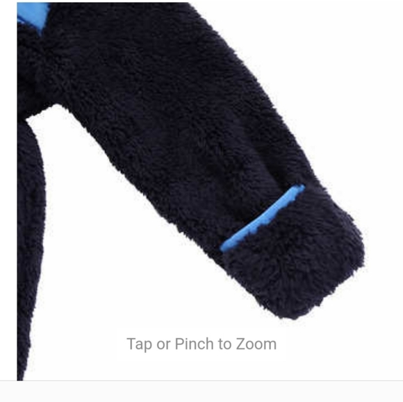 Snozu Infant 2-piece Fleece Set, jacket and snowsuit, Blue nwt - Picture 3 of 9